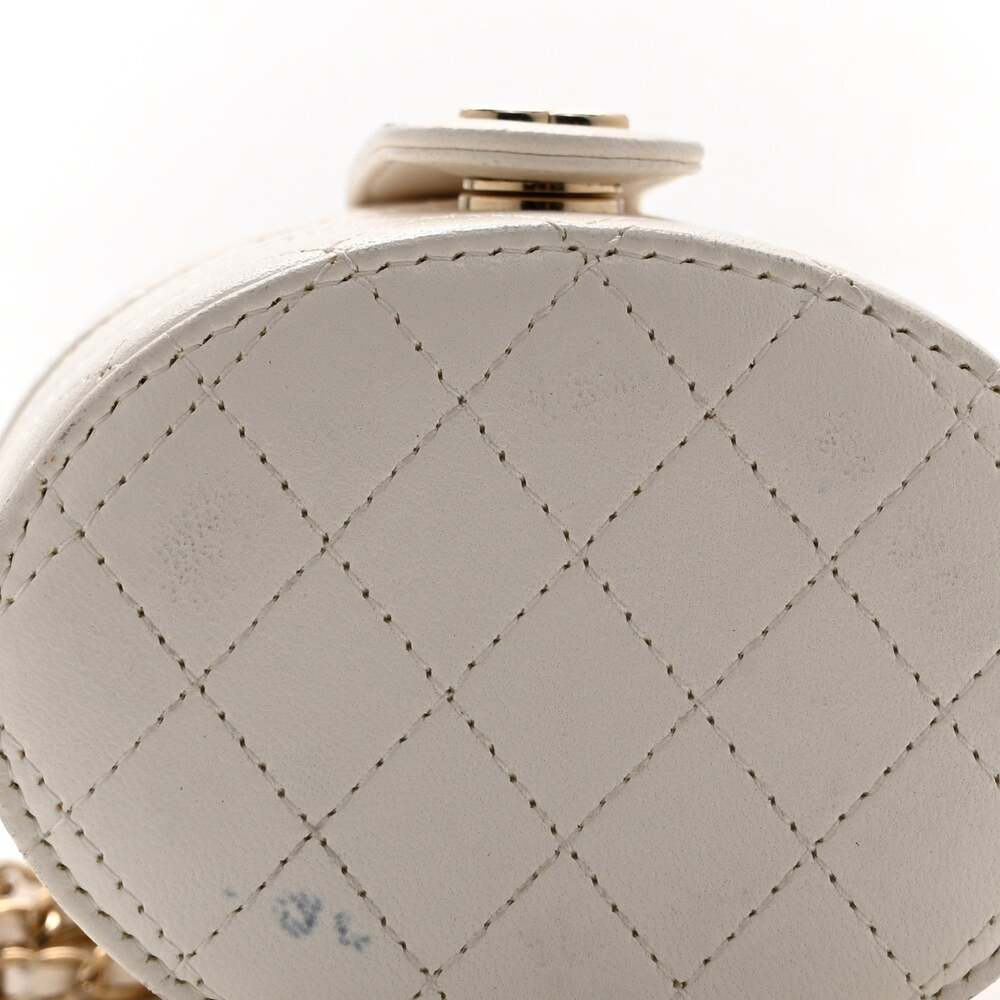Chanel Lambskin Quilted Round Mini #247274C19B - Picture 12 of 13